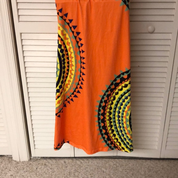 Orange strapless Sundress - Picture 6 of 6